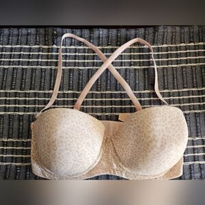 Victoria's Secret Light Pink Leopard Bra